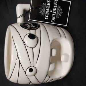 Cobwebs & Cauldrons Ceramic Mummy Face Mug